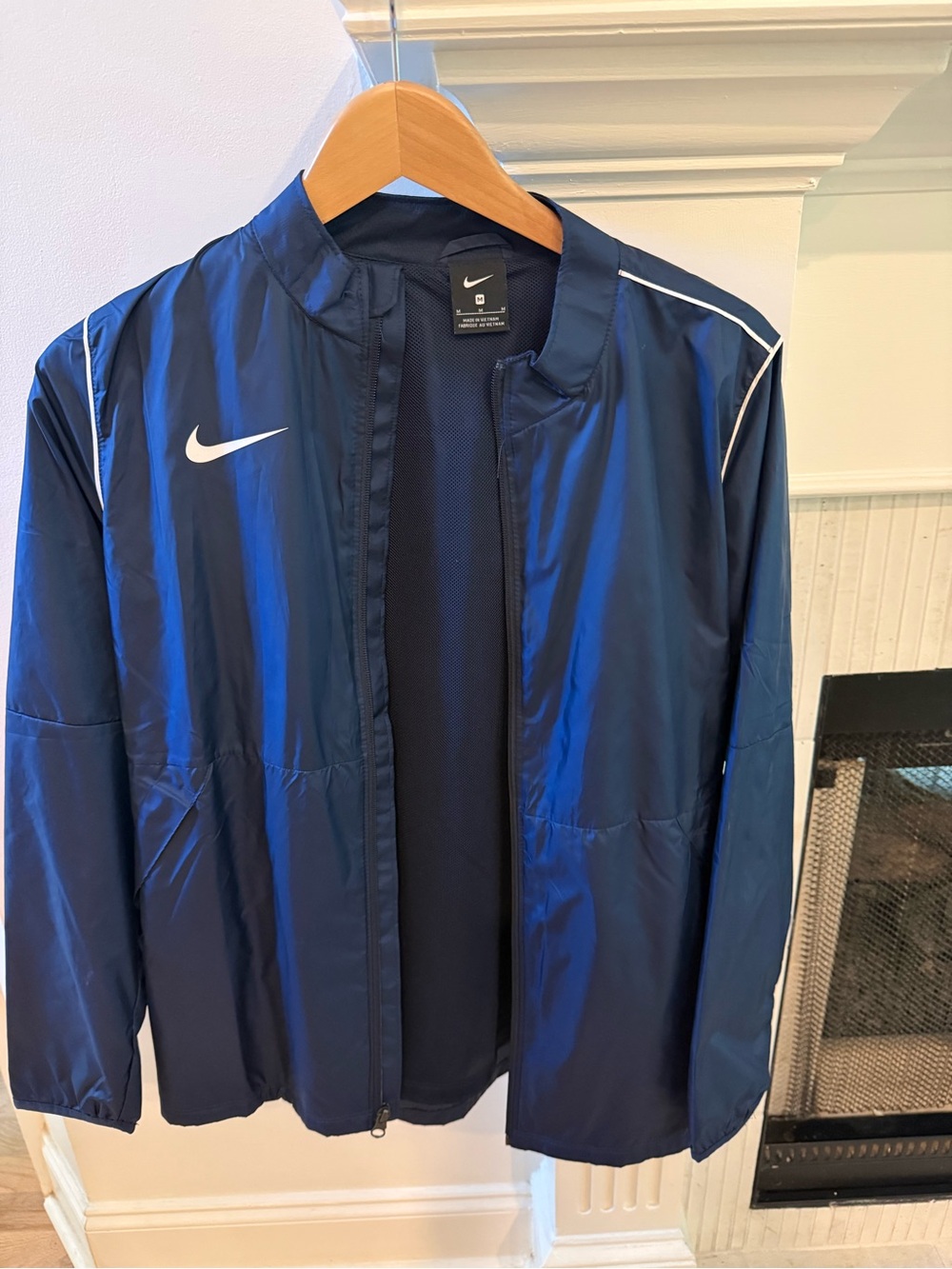 Nike Navy Lightweight Running Jacket Windbreaker Men’s M NWOT